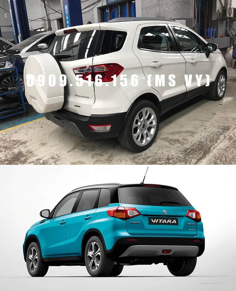 so sanh ford ecosport 2018 va suzuki vitara 2018 muaxegiatot vn duoi xe - So sánh Ford Ecosport 2021 và Suzuki Vitara 2021 - Muaxegiatot.vn